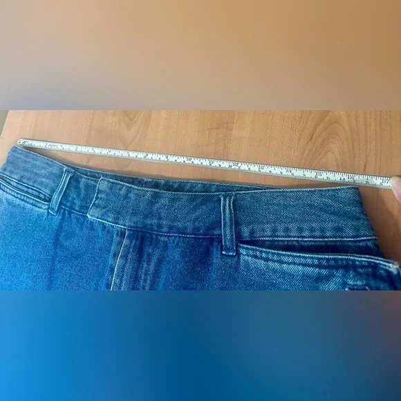 Skirt jean Kim Rogers denim woman size 12 long maxi - Picture 6 of 6